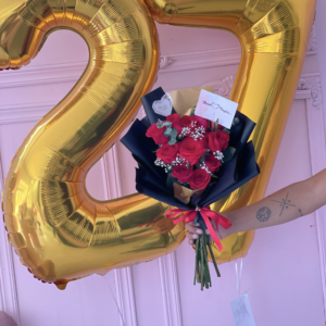 rosas y globos